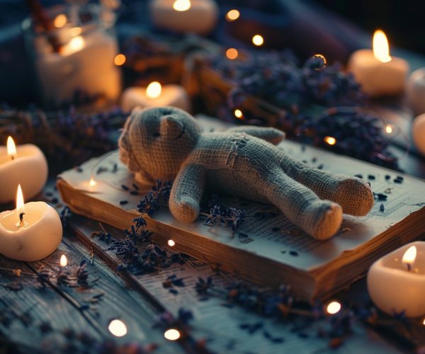 01201_A_voodoo_doll_on_an_old_book_surrounded_by_d_adc40e82-769b-4fff-9749-37a5c0384b73 2