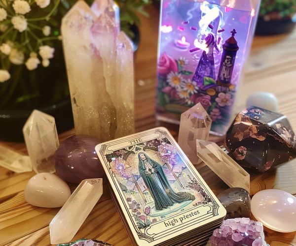 A_tarot_card_deck_with_THE_high_priestess_surround_cde3edc3-4099-4105-a111-5d033eaa2b44 4